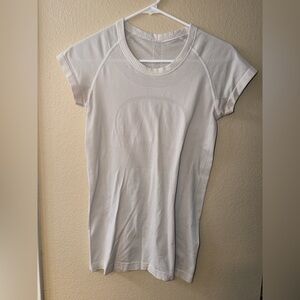 lululemon athletica White Short Sleeve Athletic Tee